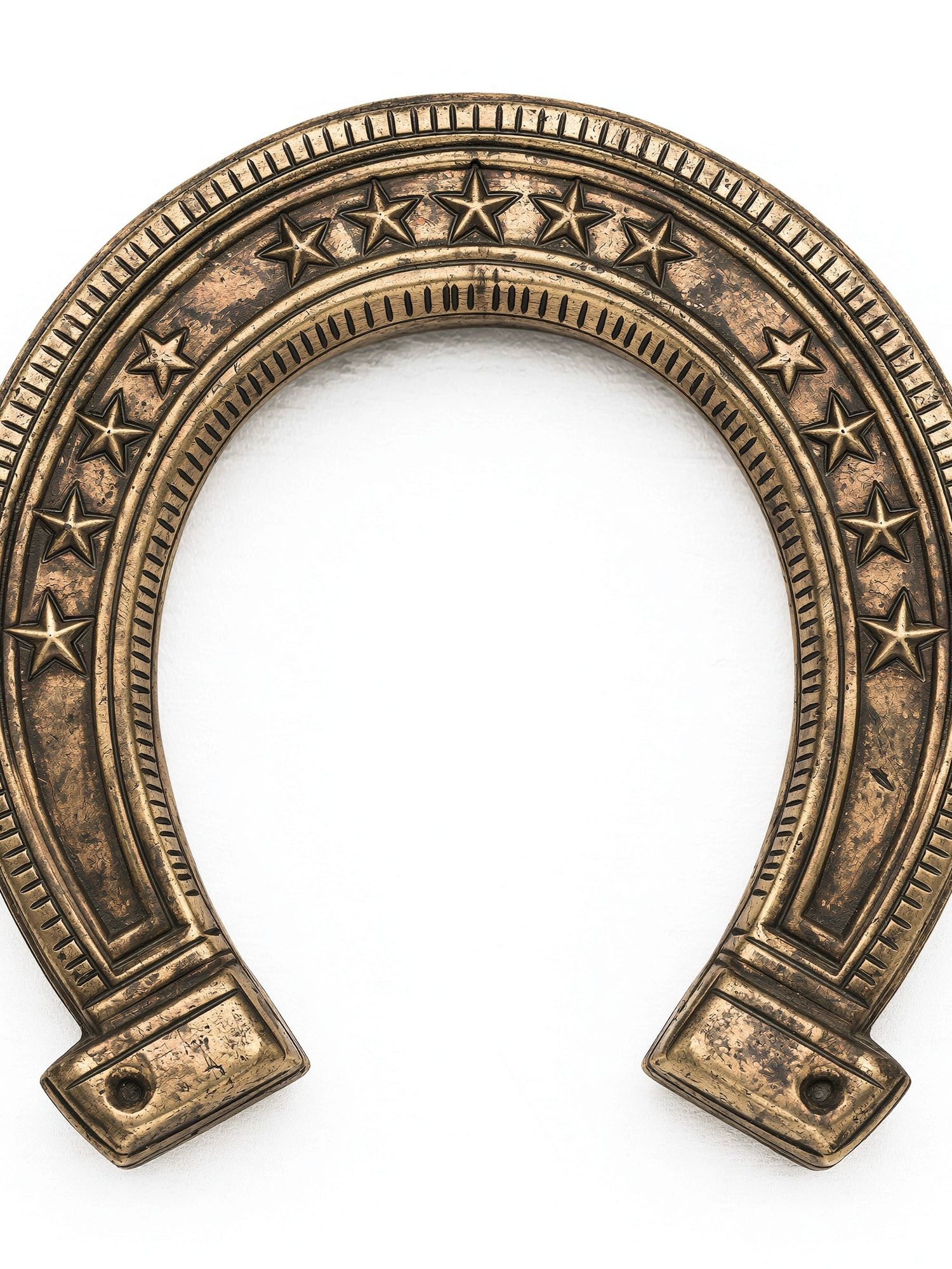 Vintage Horseshoe Wall Art Poster. poster detail