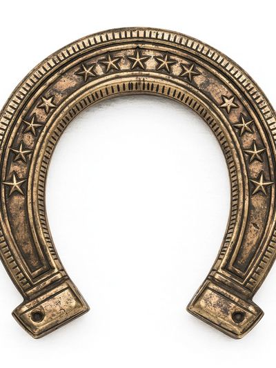 Vintage Horseshoe Wall Art Poster.