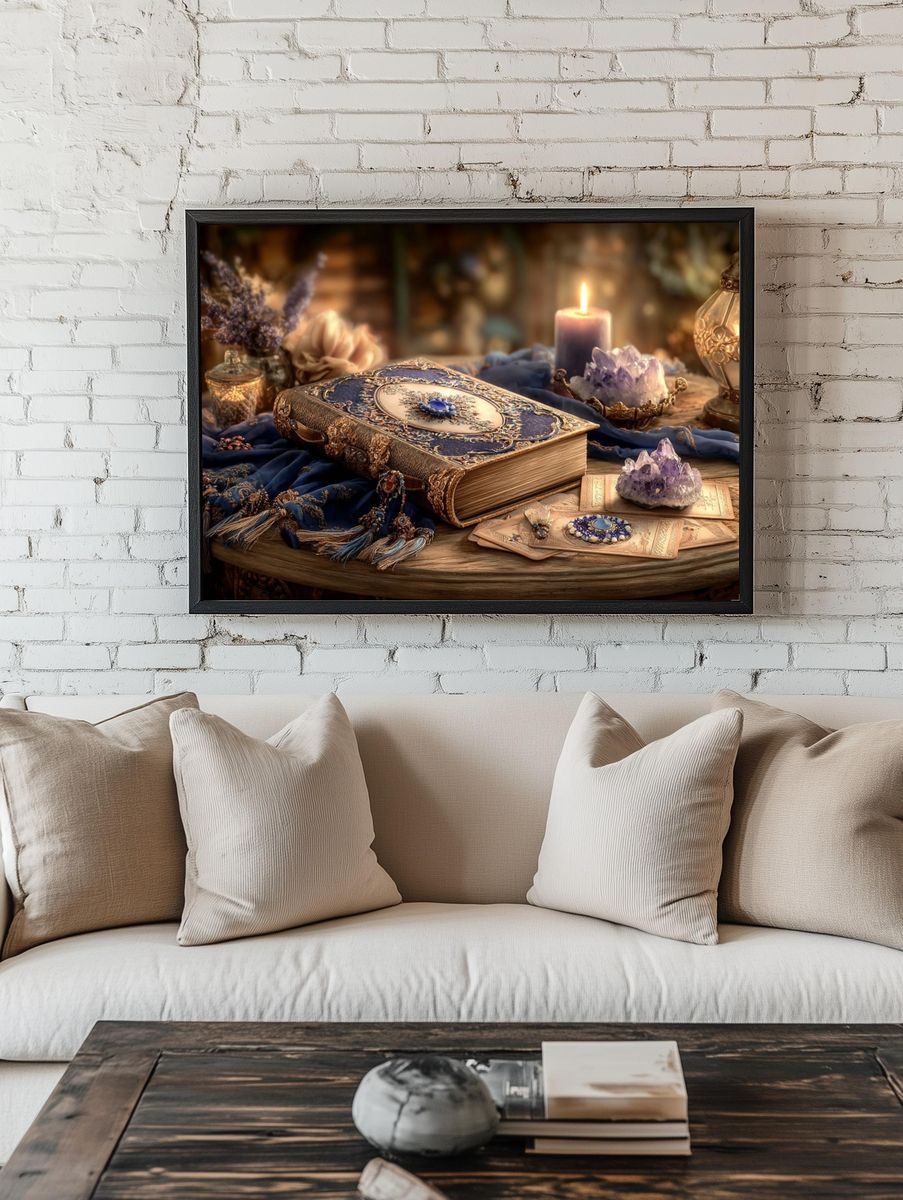 Mystic Still Life Vintage Print. — room view 1