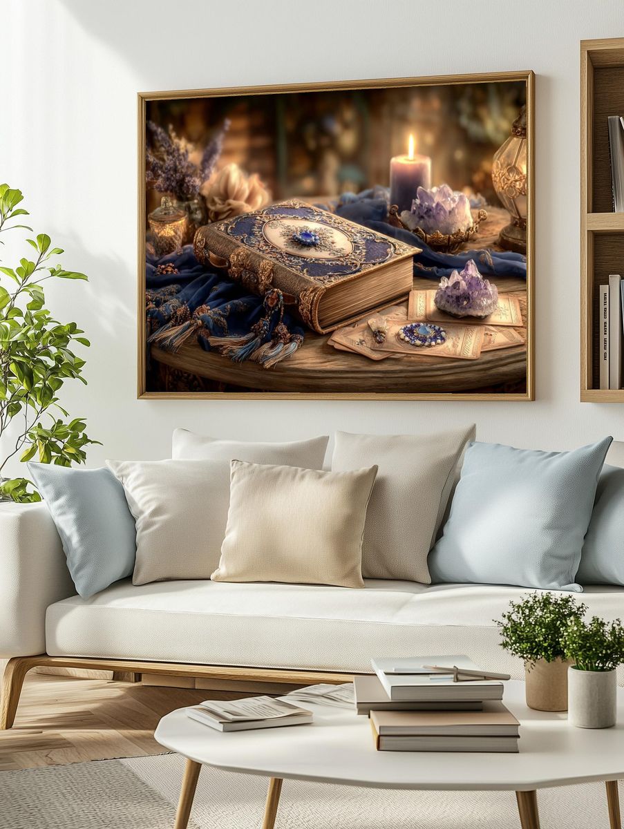 Mystic Still Life Vintage Print. — room view 2
