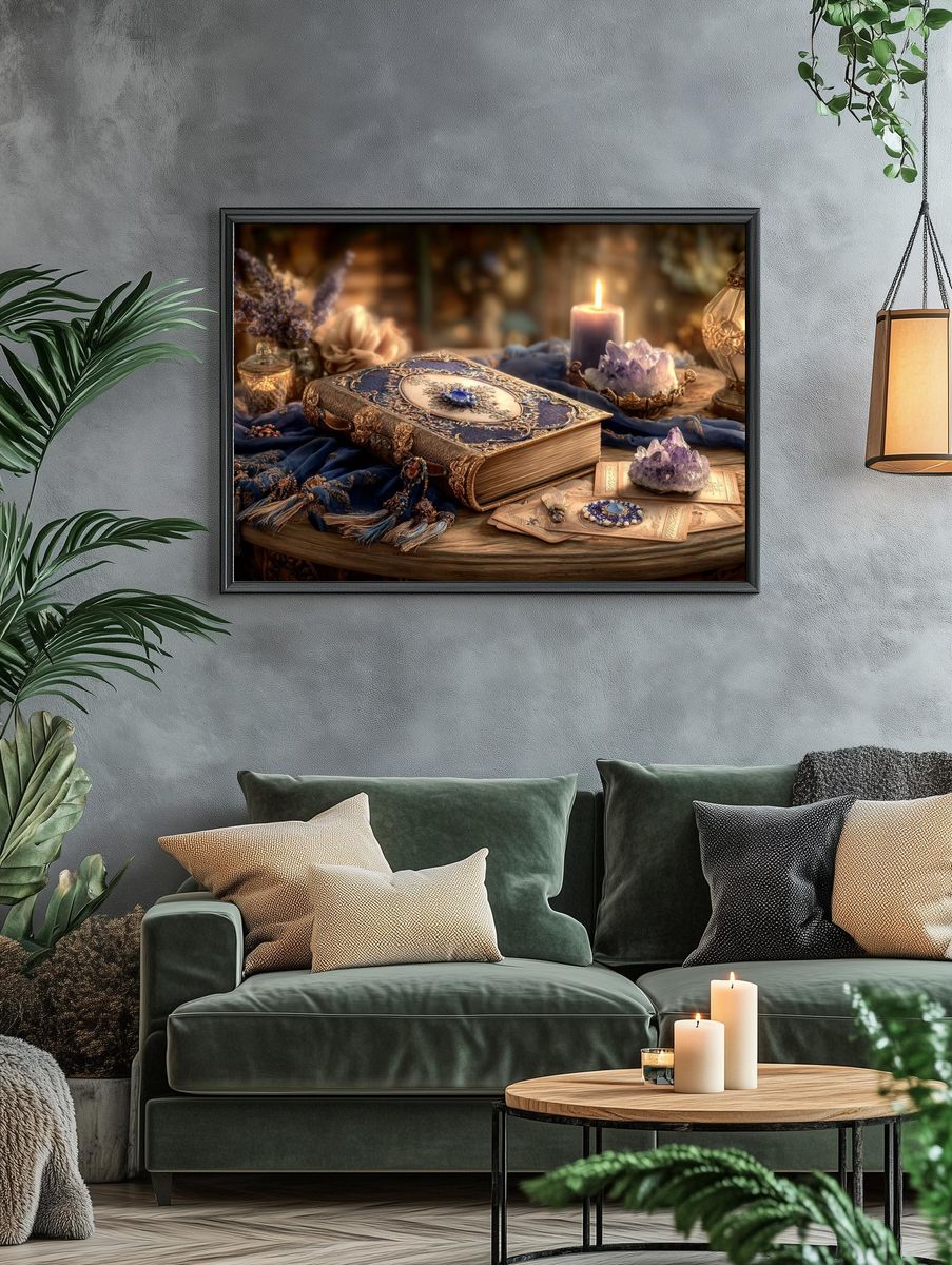 Mystic Still Life Vintage Print. — room view 4