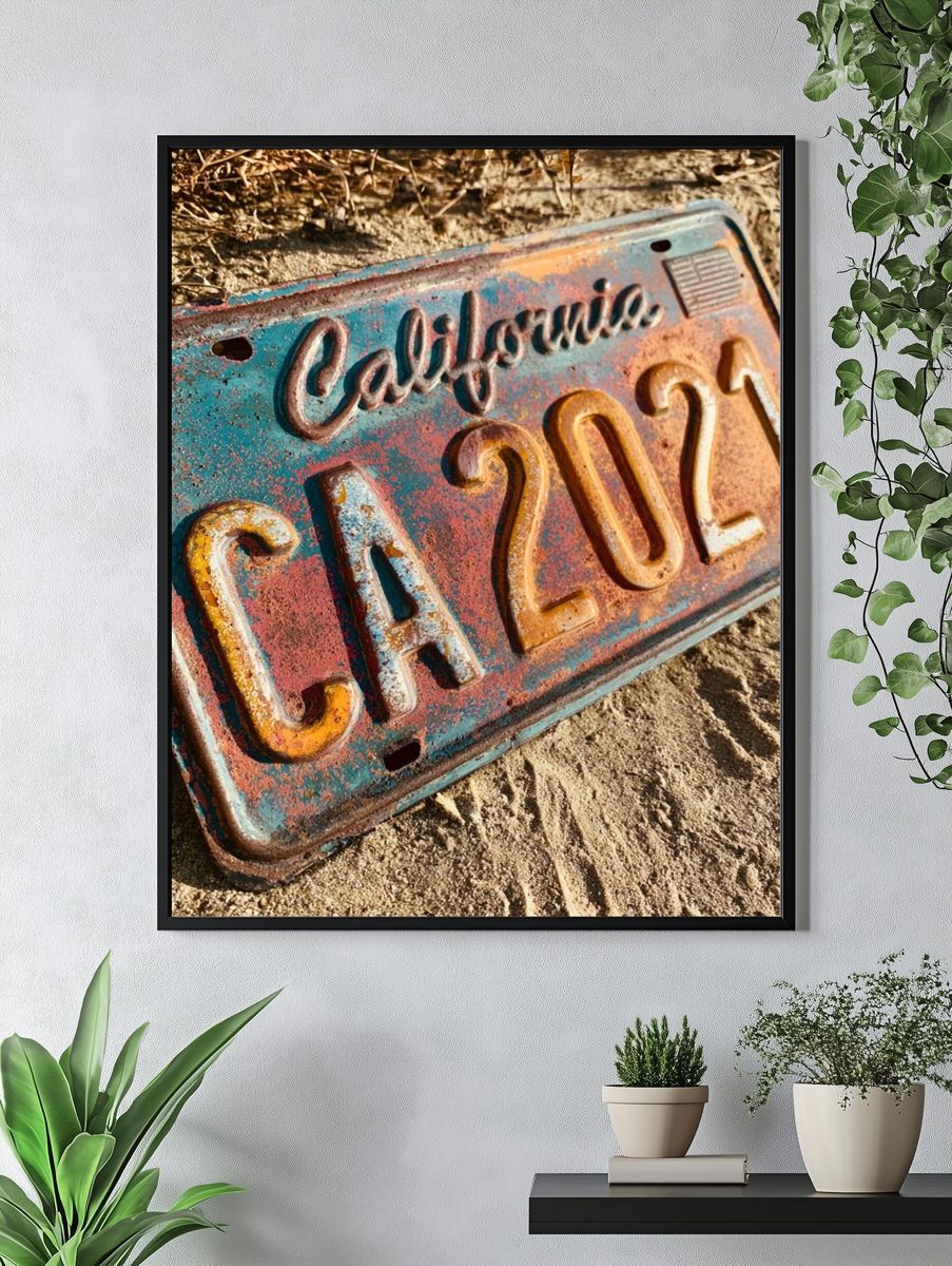California CA 2021 Vintage Poster. — room view 4