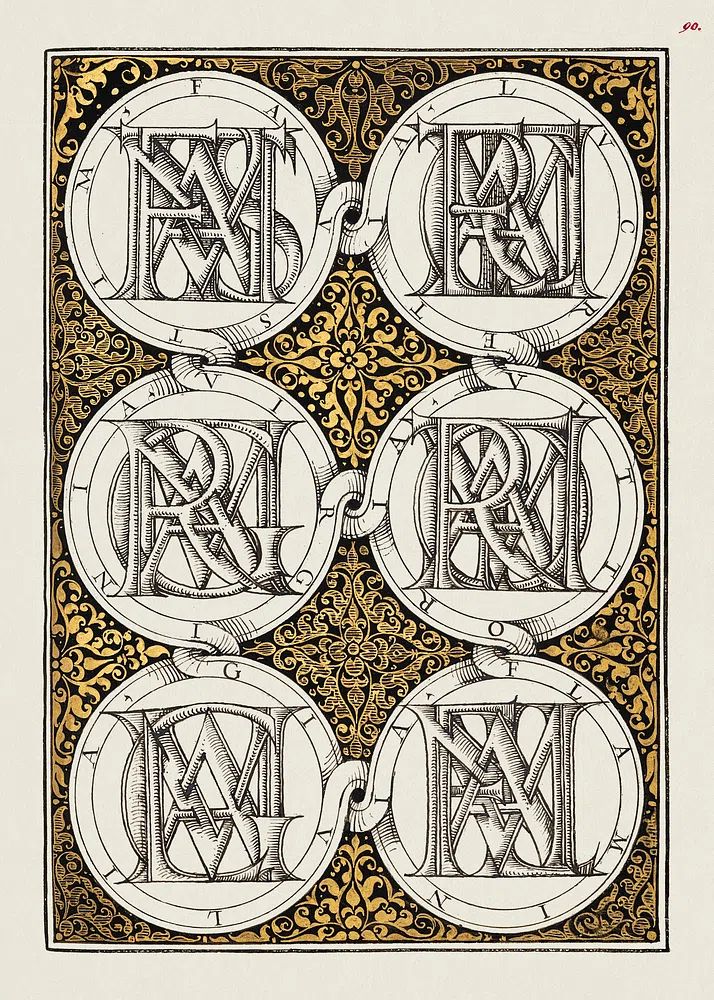 Superimposed Letters Spelling Names Illustrious. poster detail