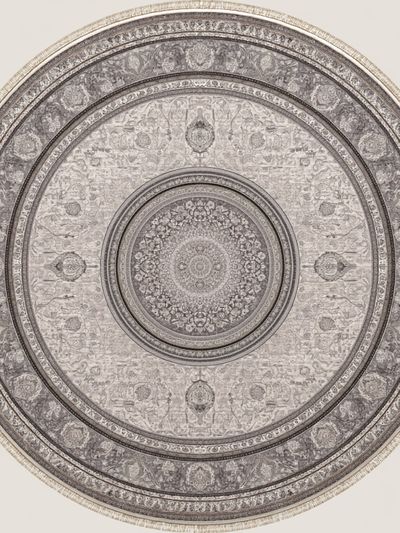 Ornate Circular Medallion Vintage Print. poster