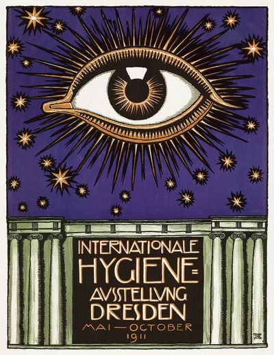 International Hygiene Exhibition Dresden (1911). poster