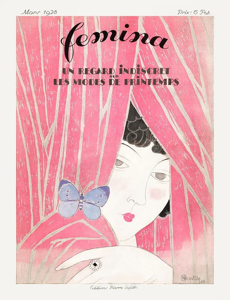 Fashion Magazine as Temptress, Femina. poster detail