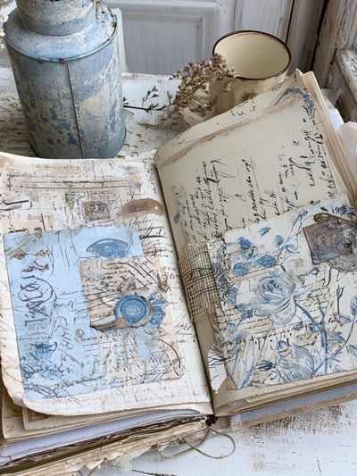Vintage Journal Still Life Poster.
