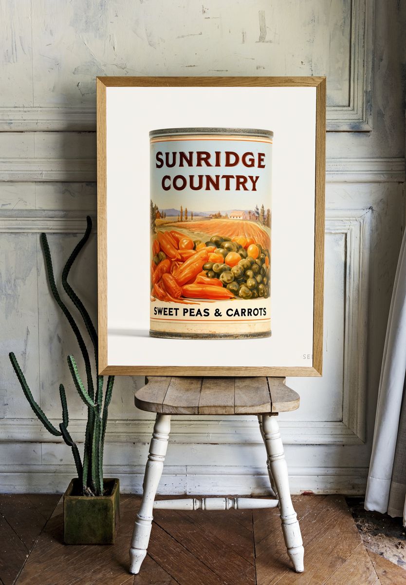 Sunridge Country Vintage Poster. room preview