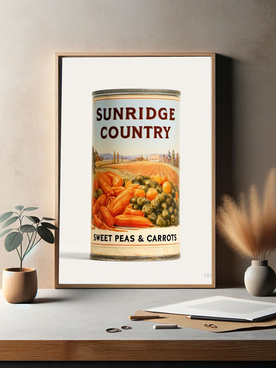 Sunridge Country Vintage Poster. — room view 2