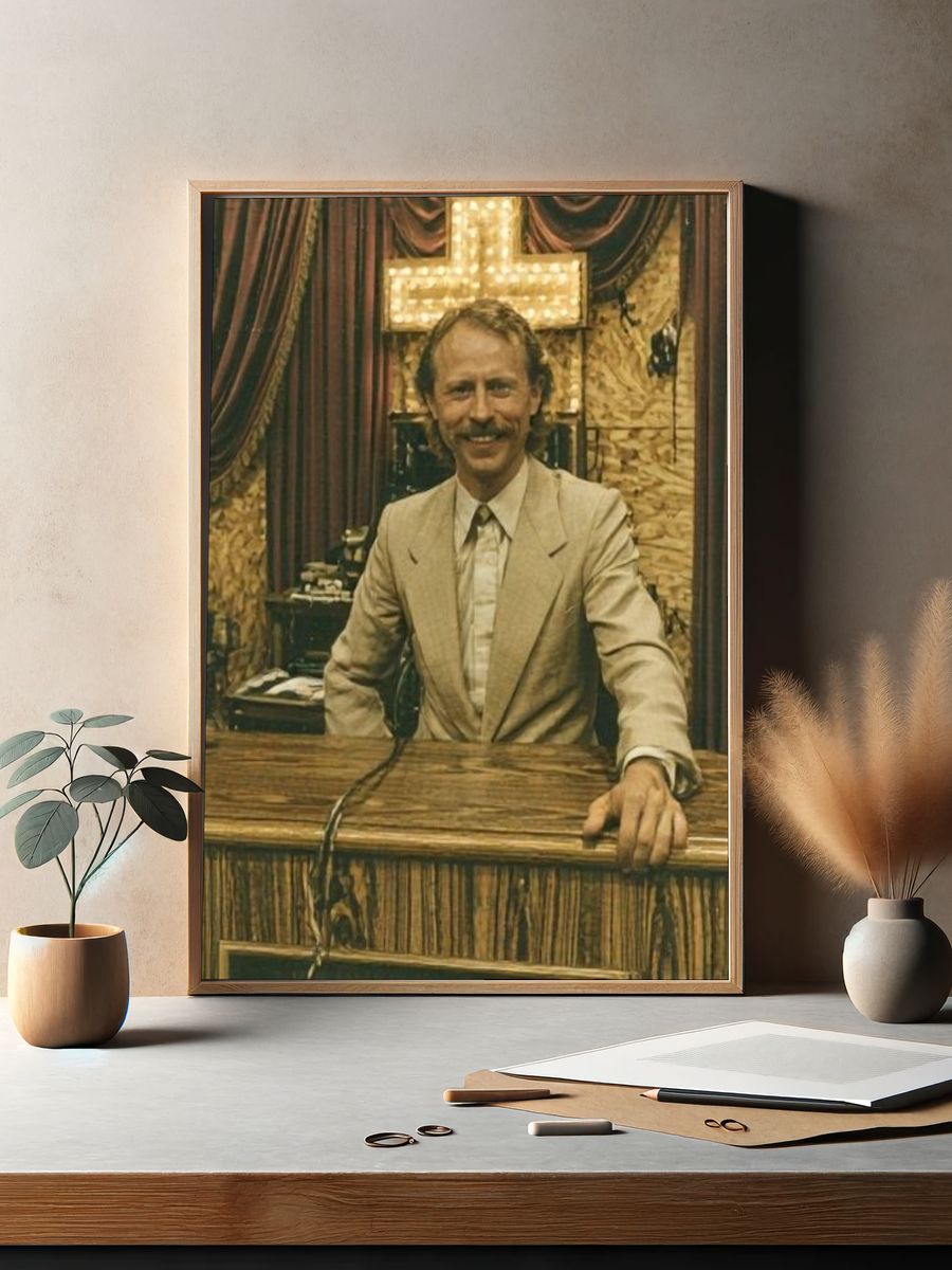 Vintage Portrait in Theater Lobby Poster. — room view 2