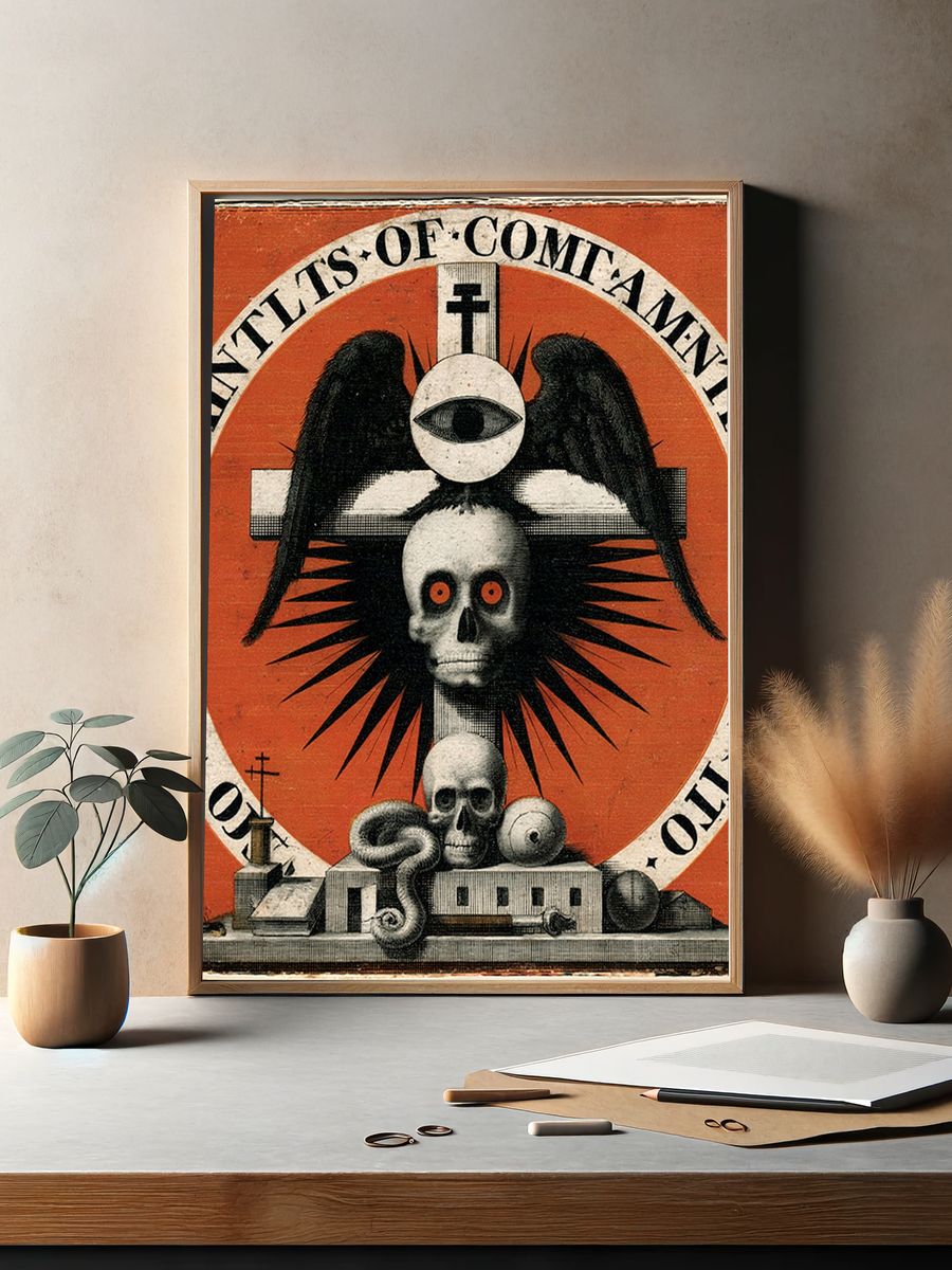 Memento Mori Surrealism Poster. — room view 2