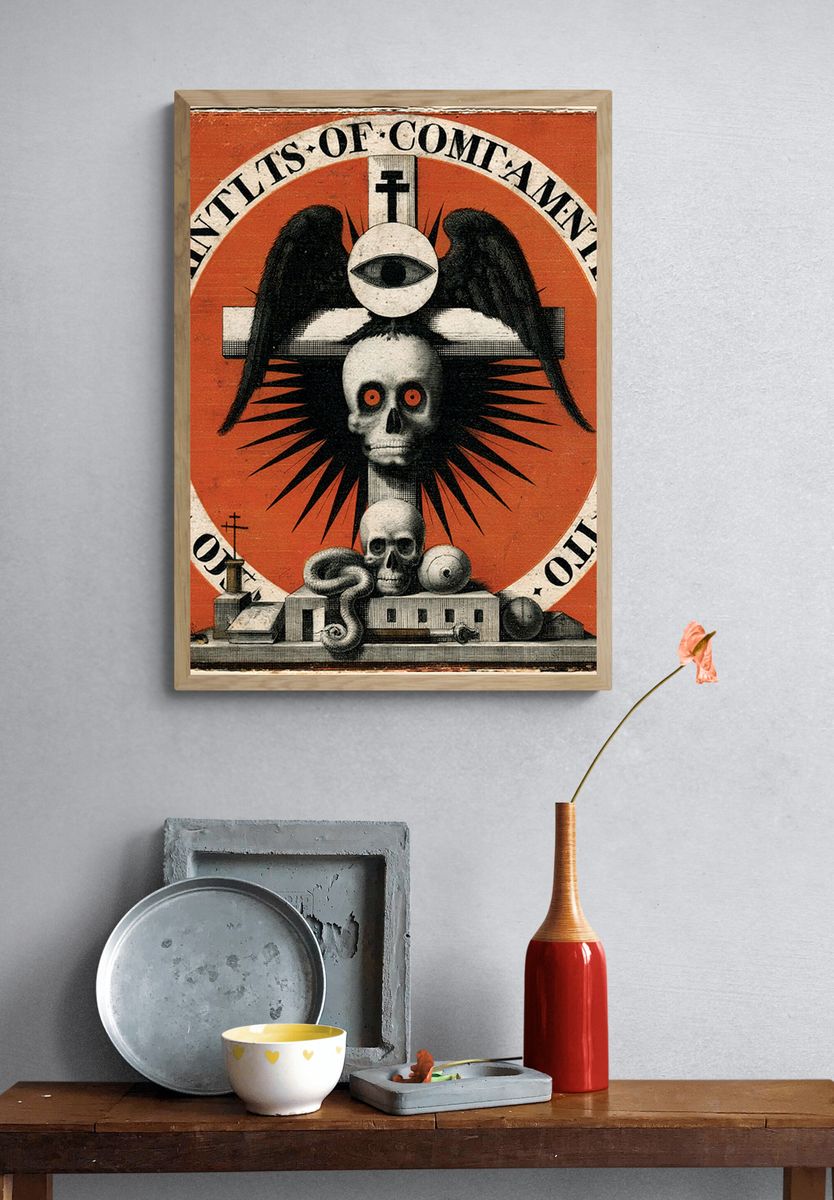 Memento Mori Surrealism Poster. — room view 3