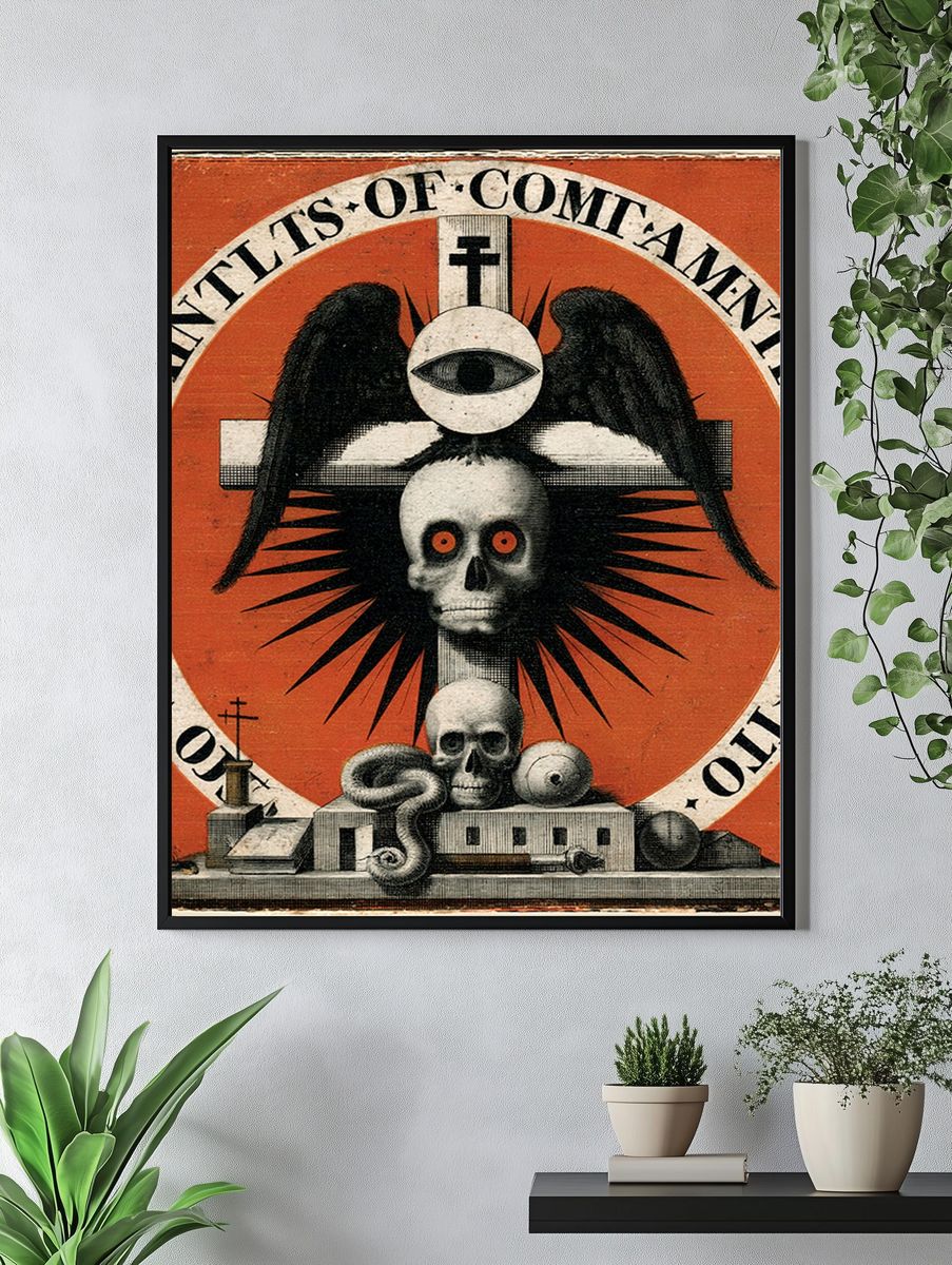 Memento Mori Surrealism Poster. — room view 4