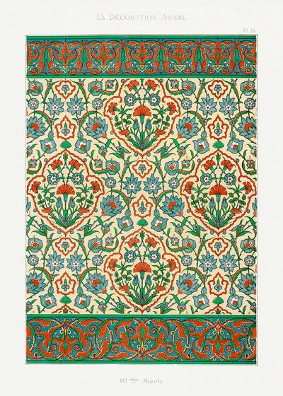 Emile Prisses d’Avennes pattern, plate.
