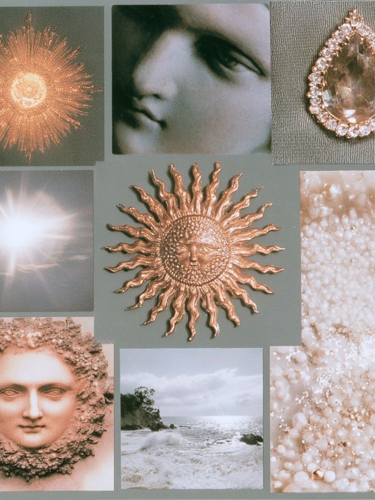 Celestial Collage Vintage Print. poster detail