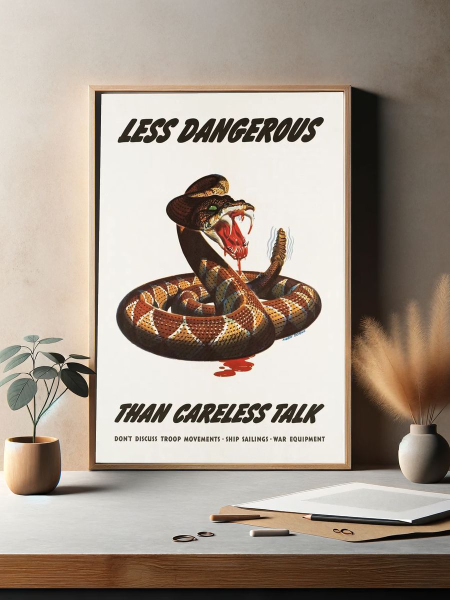 Less dangerous careless talk. Don't. — room view 2