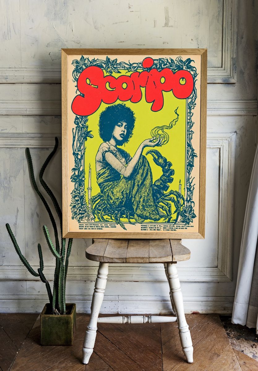 Sourpuss Psychedelic Vintage Poster. — room view 1