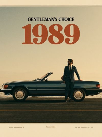Gentleman's Choice 1989 Vintage Poster. poster
