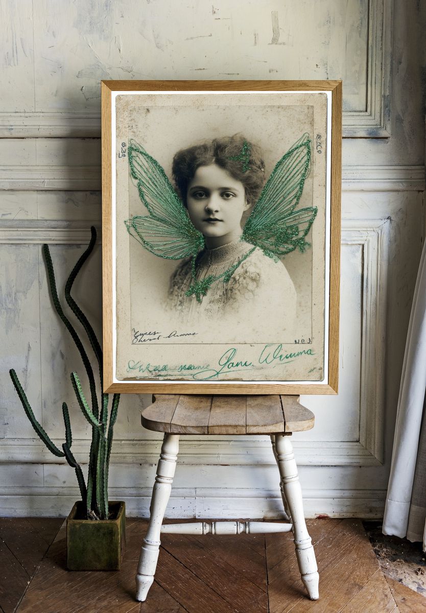 Vintage Fairy Portrait Poster. room preview