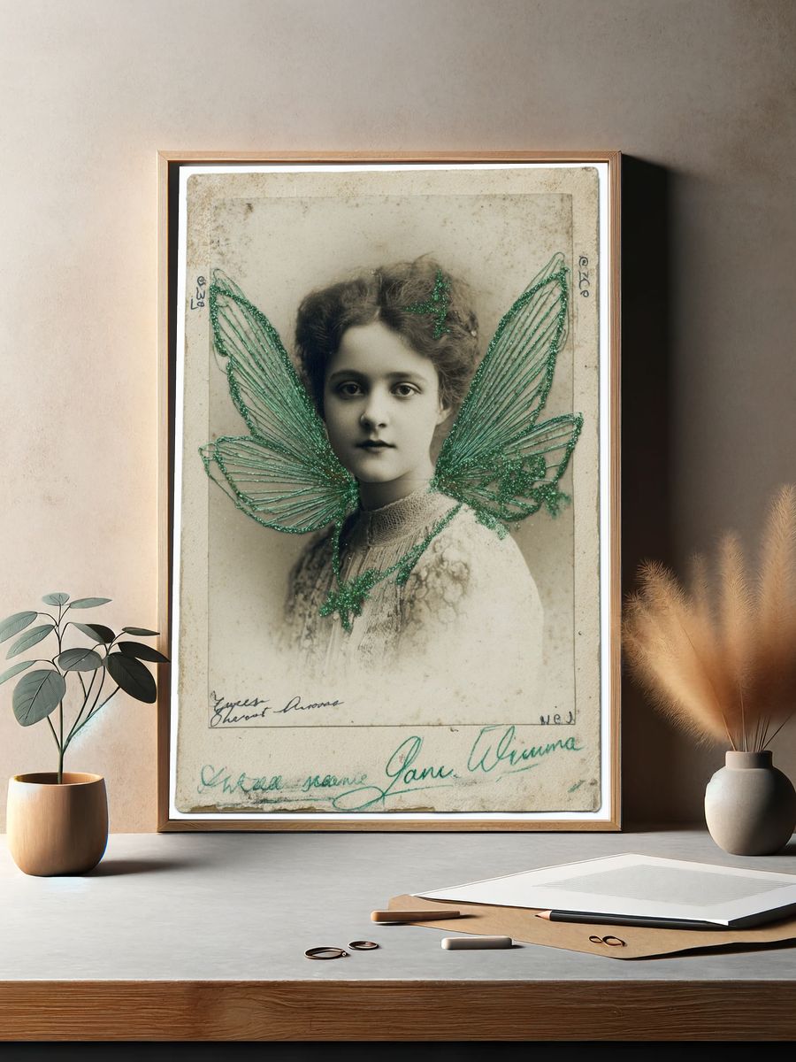 Vintage Fairy Portrait Poster. — room view 2