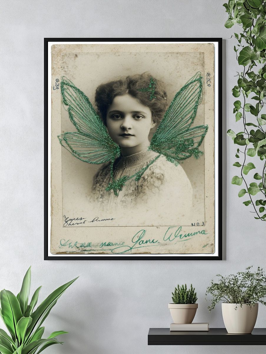 Vintage Fairy Portrait Poster. — room view 4