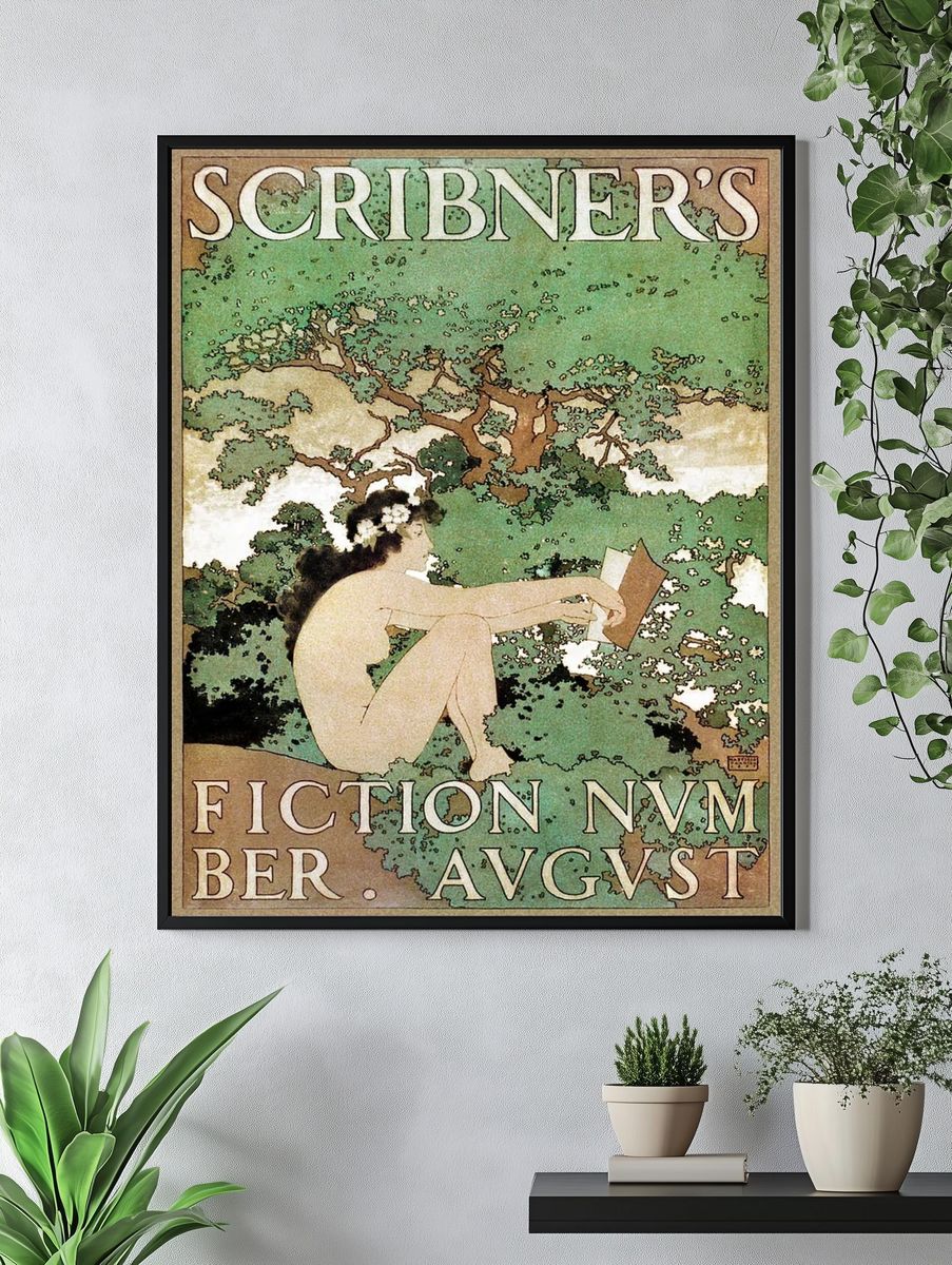 Naked lady vintage poster, Scribner's. — room view 4
