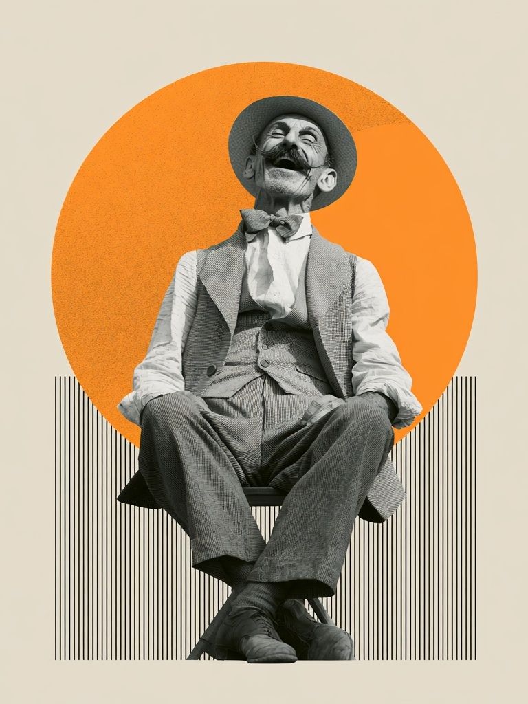 Vintage Clown Portrait Poster. poster — vintage art