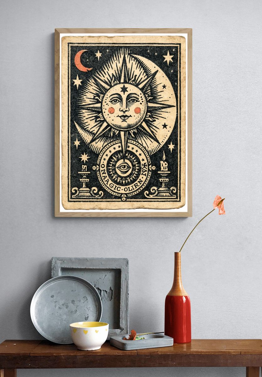Mystic Sun and Moon Tarot Print. — room view 3