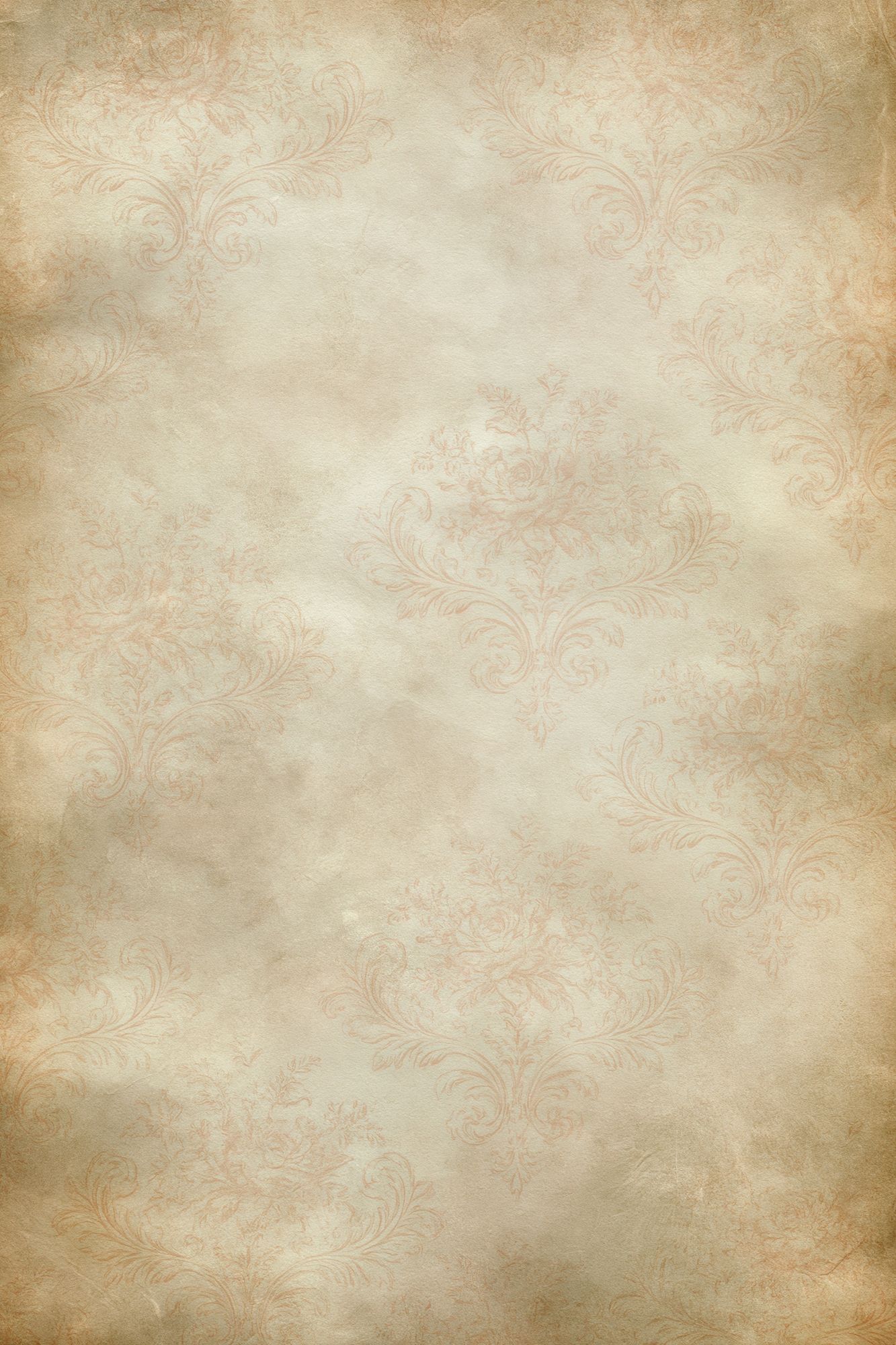 Vintage Damask Wallpaper Poster. poster — vintage art