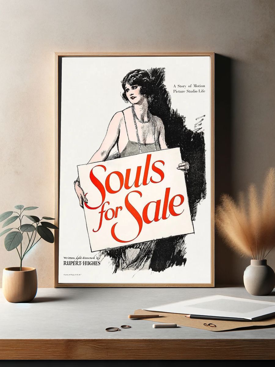 Souls Sale poster (1923) chromolithograph. — room view 2