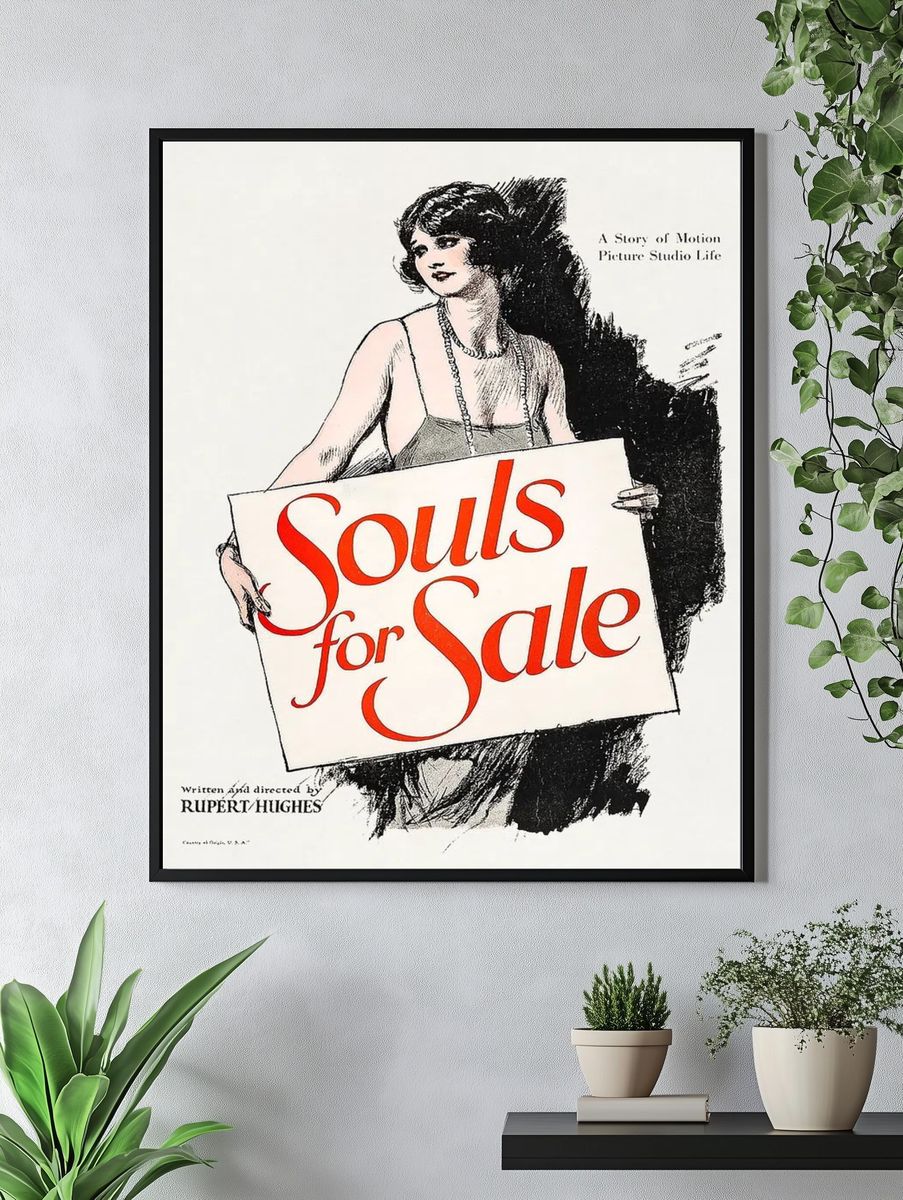 Souls Sale poster (1923) chromolithograph. — room view 4
