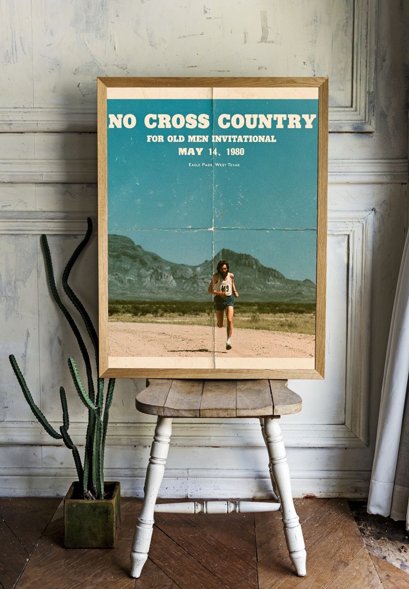 No Cross Country Vintage Poster. room preview