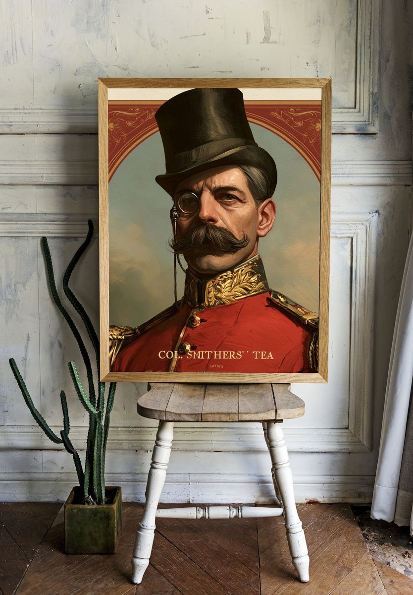 Colonel Smithers Tea Vintage Poster. — room view 1