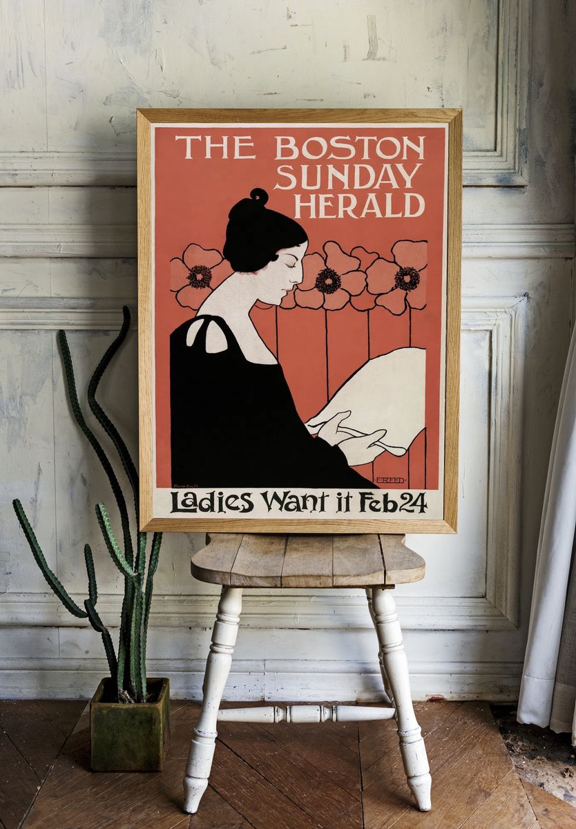 Boston Sunday Herald (1895–1901) vintage room preview