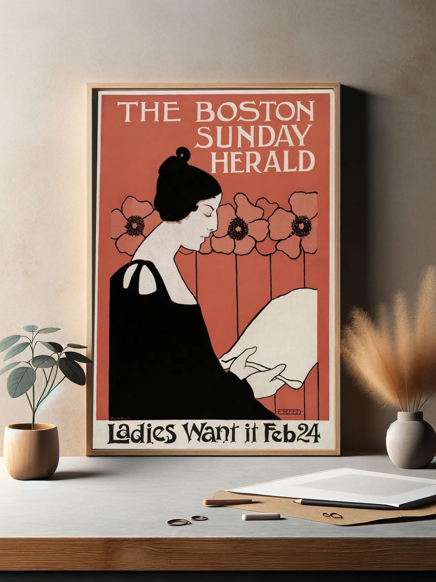 Boston Sunday Herald (1895–1901) vintage. — room view 2