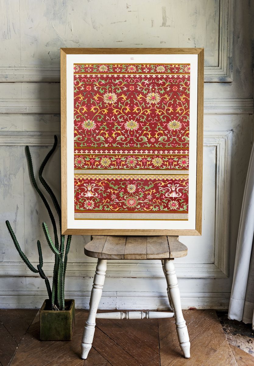 Floral Persian Pattern Vintage Print room preview