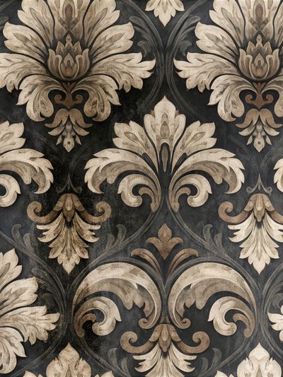 Ornate Damask Pattern Vintage Print. poster print