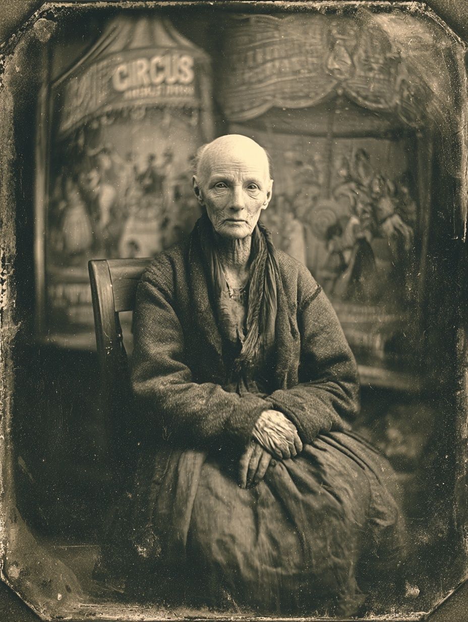 Vintage Circus Portrait Print. poster detail