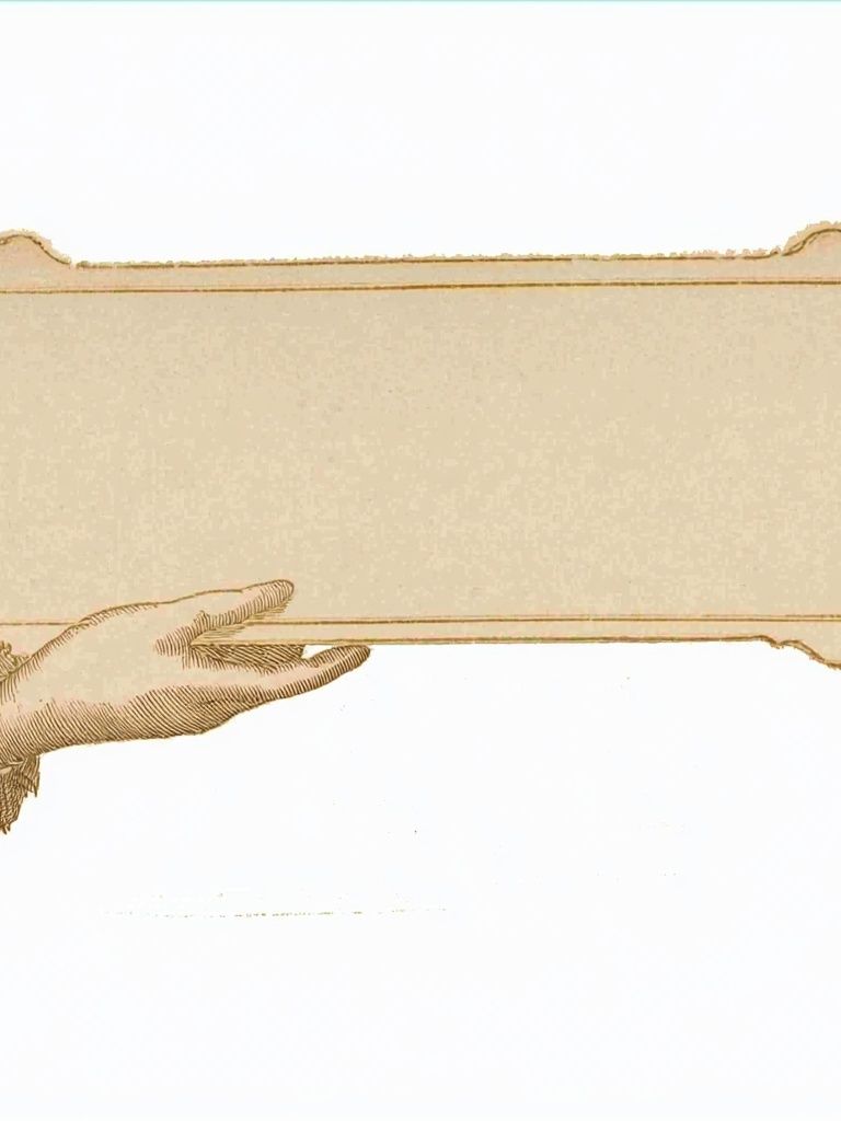 Vintage Hand Frame Print. poster detail