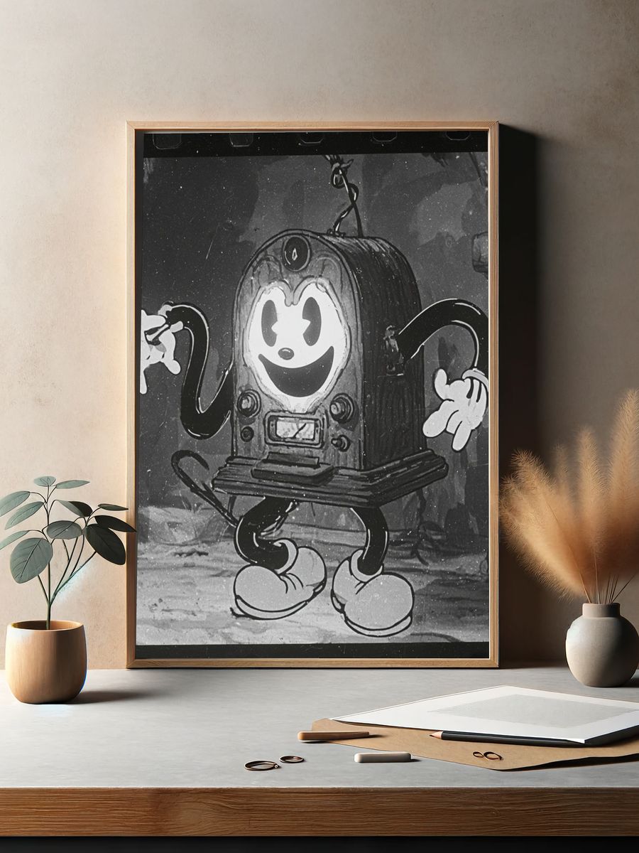 Mickey Mouse Vintage Cartoon Poster. — room view 2