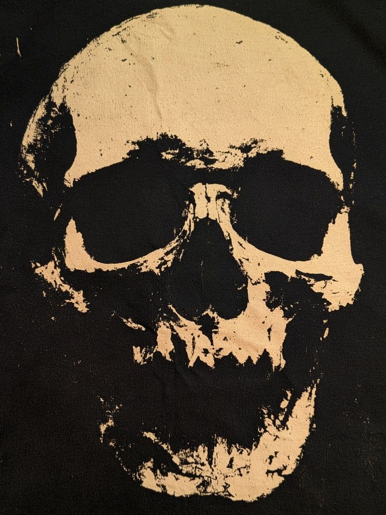 Skull Silhouette — Vintage Print. poster detail
