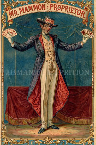 Mr. Mammon Proprietor Vintage Poster.