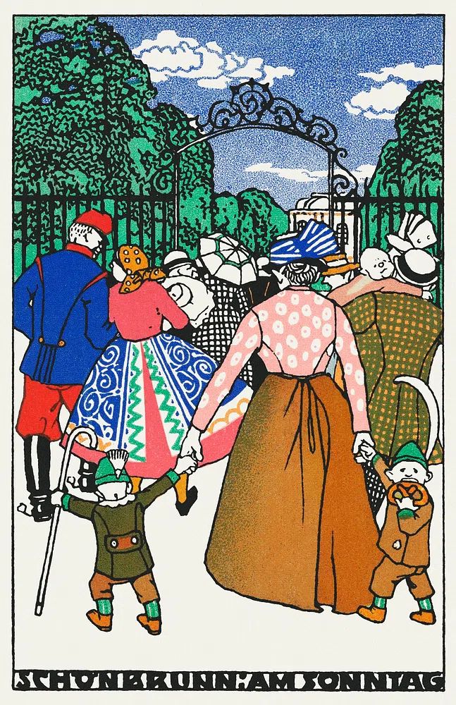 Schönbrunn Sunday — Art Print. poster detail
