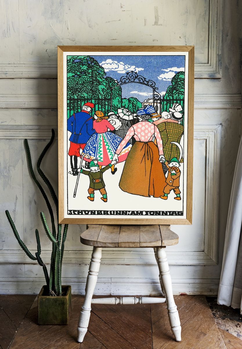 Schönbrunn Sunday — Art Print room preview