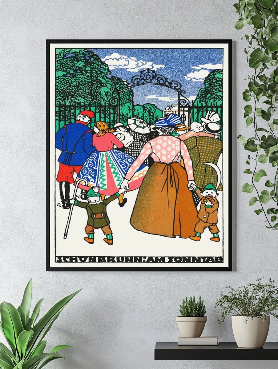 Schönbrunn Sunday — Art Print. — room view 4