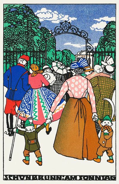 Schönbrunn Sunday — Art Print. poster