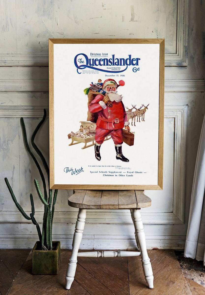 Illustrated front cover Queenslander December. room preview