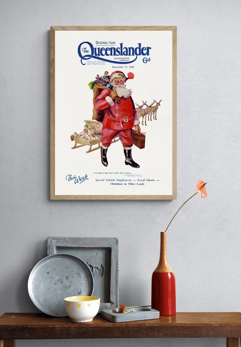 Illustrated front cover Queenslander December. — room view 3