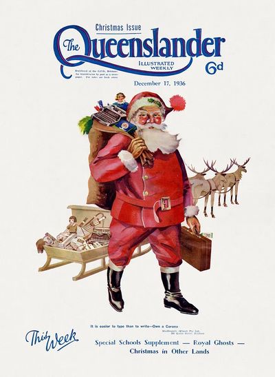 Illustrated front cover Queenslander December.
