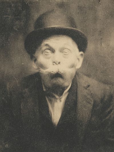 Surprised Gentleman Vintage Portrait Print